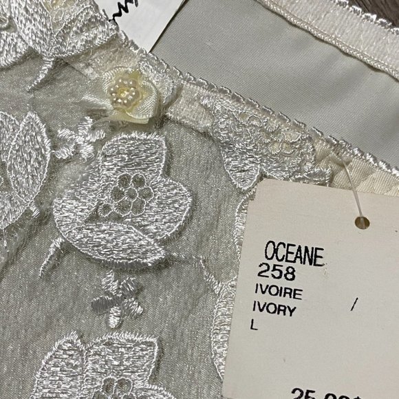 NWT Sexy Lacy Ivory Panties Large Size | Made in Belgium - Picture 3 of 8